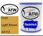 Preview: Ford, Light Brown, X0113: 1L Lackdose, von ATW Autoteile West.